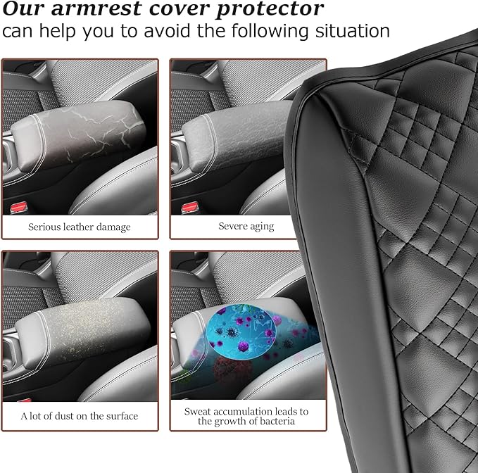 SKTU for 2025 2026 Nissan Kicks Center Console Cover for 2025 2026 Nissan Kicks (S/SV/SR) Armrest Cover Nissan Kicks 2025 2026 Accessories [Thicken] 2025 2026 Kicks Soft Console Cushion-Durable