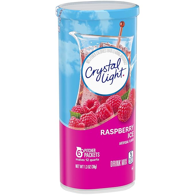 Crystal Light Sugar-Free Raspberry Ice Drink Mix (6 Pitcher Packets)