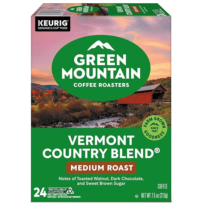 Green Mountain Coffee Roasters Vermont Country Blend Keurig Single-Serve K-Cup Pods, Medium Roast, 96 Count