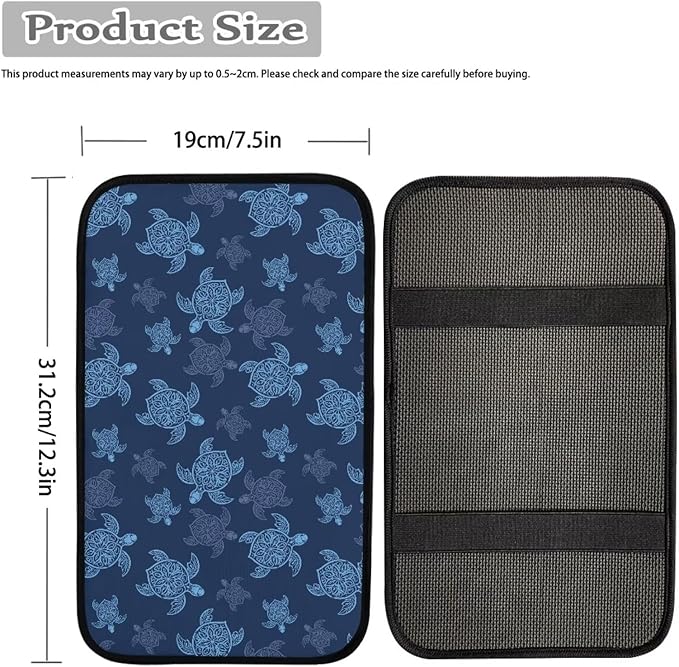 Biyejit Car Center Console Armrest Cushion Cover Pad Car Interior Decor Accessories Universal Fit for Sedan, Truck, SUV