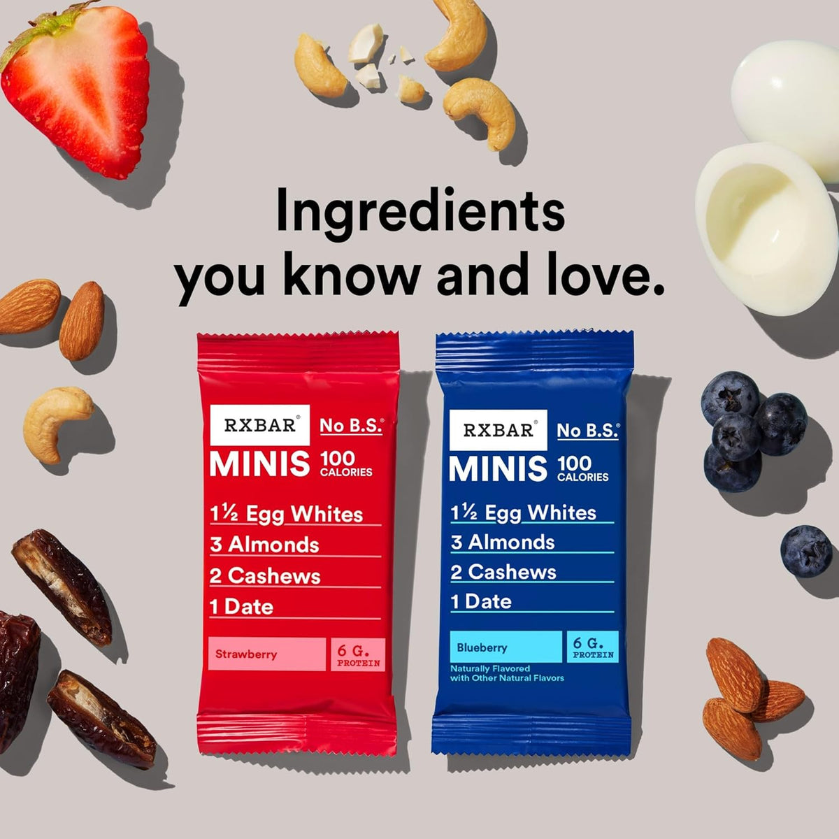 RXBAR Minis Protein Bars, Snack Bars, Variety Pack (16 Count)
