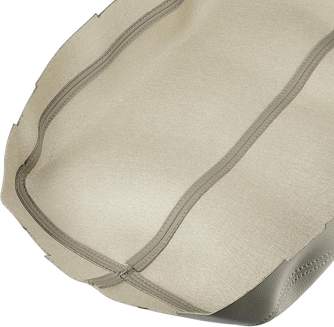 X AUTOHAUX Car Center Console Armrest Cover for Cadillac Escalade 2007-2014 Faux Leather Interior Arm Rest Cover Elbow Cushion Pad Beige