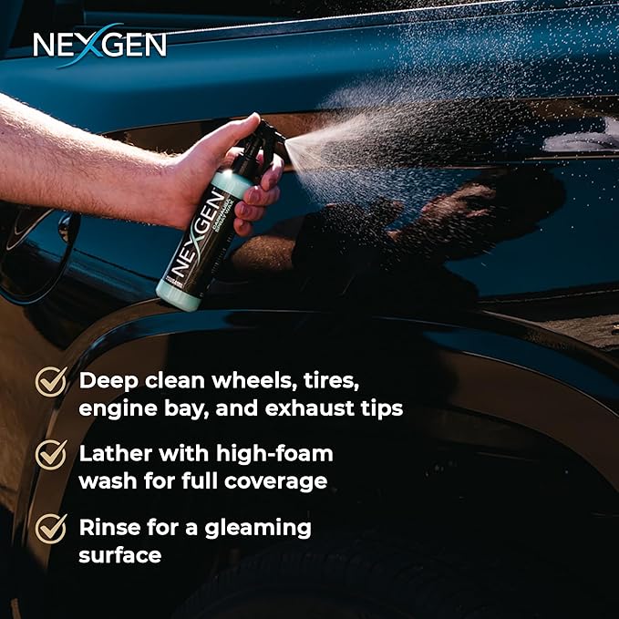 Nexgen Carnauba Spray Car Wax (16oz) - Nano-Polymers & Brazilian Carnauba for UV Defense & Wet-Look Gloss - Instant Car Detailing - Car Cleaning Supplies - Spray wax for Cars, Trucks & More