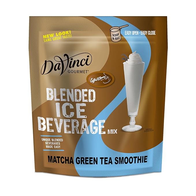 DaVinci Gourmet Matcha Green Tea Smoothies Blended Drink Mix, 3 Pounds