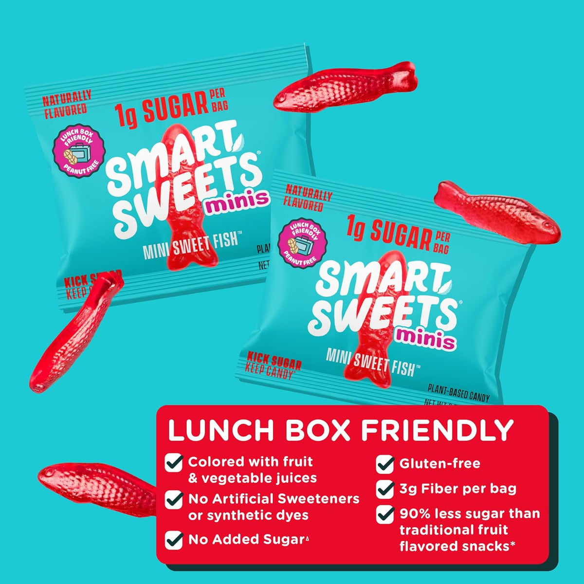 Smart Sweets Mini Sweet Fish Multipack, 6.24 Ounce