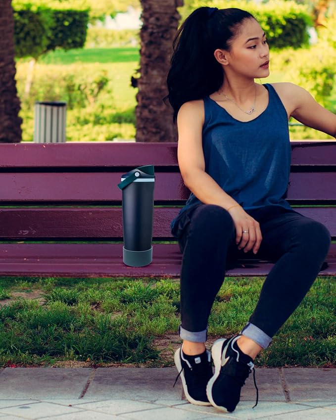 Silicone Boot for Owala 30oz & 40oz FreeSip Sway Bottles & Tumblers - Non-Slip, Scratch-Resistant, Stability Enhancer, Available in 12 Colors (Peony Pink)