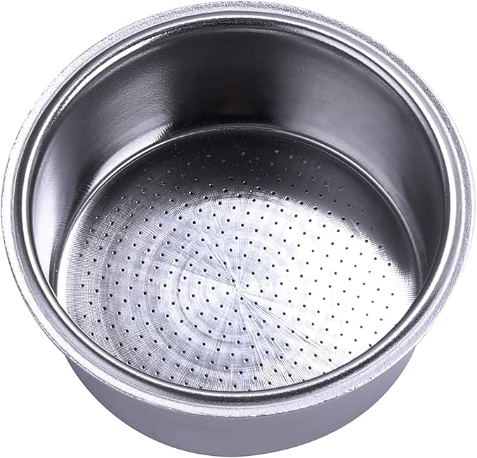 51mm Filter Basket Stainless Steel Portafilter Basket Espresso Handle Basket Compatible with Breville/Delonghi Espresso Maker,Double Cup Filter Basket Replacement