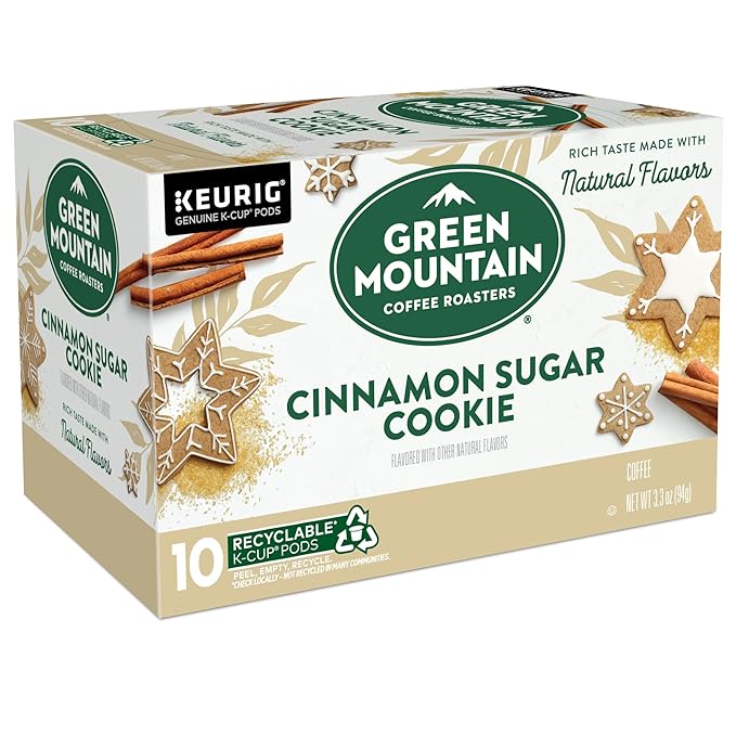Green Mountain Coffee Roasters Cinnamon Sugar Cookie Coffee, Keurig Single Serve K-Cup Pods, 60 Count
