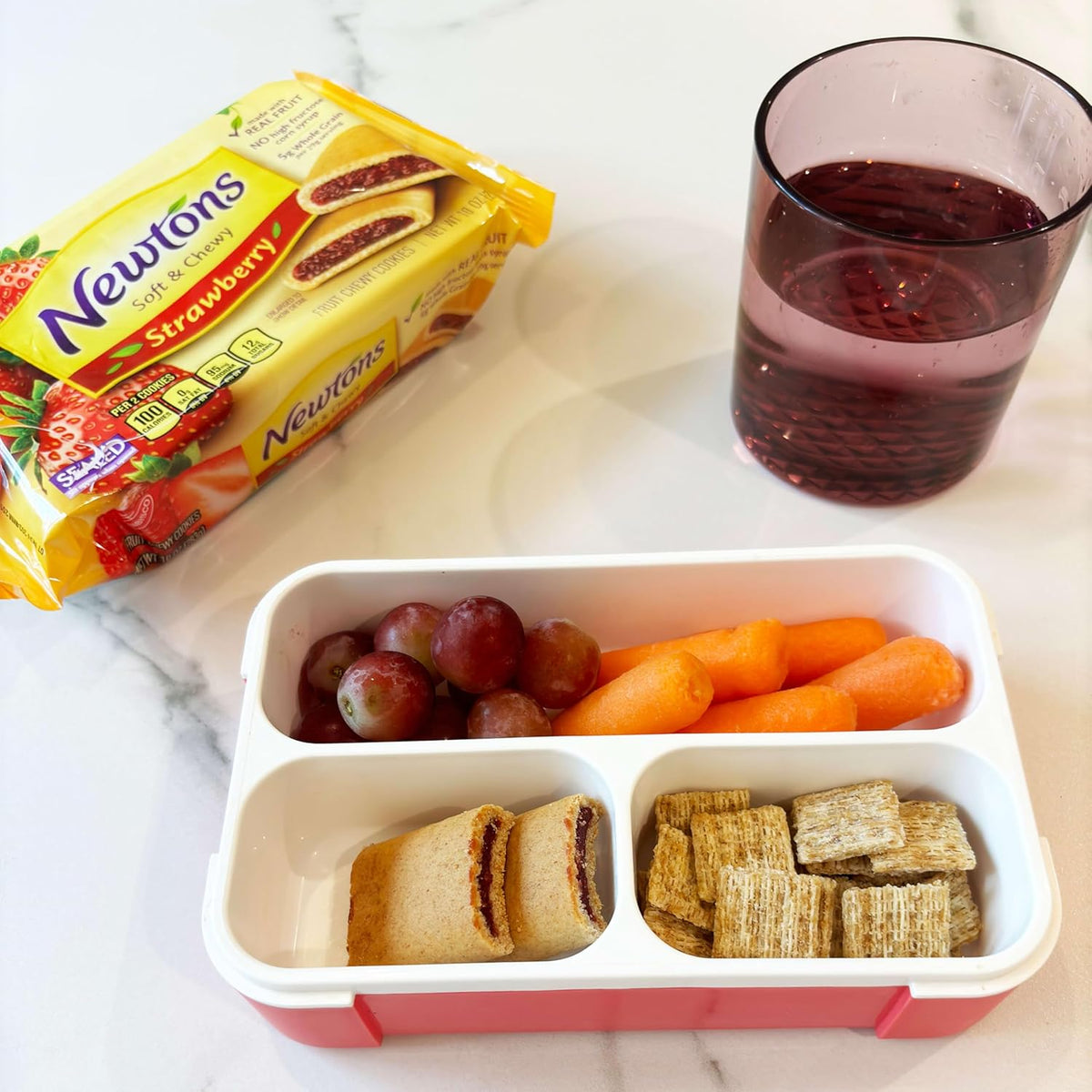Newtons Soft & Fruit Chewy Fig & Strawberry Cookies 4 Packs Variety Gift