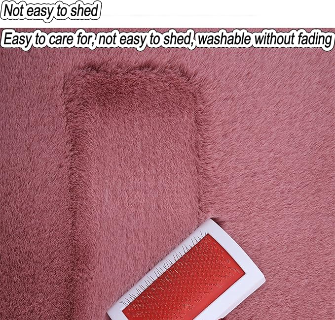 Plush Car Seat Cushion, Soft Warm Fuzzy Faux Rabbit Fur Fluffy Plush Auto Seat Cover Vehicle Car Front and Back Seat Protector Pad with Non-Slip Backing Cushion Interior Universal Fit (White,3PCS)