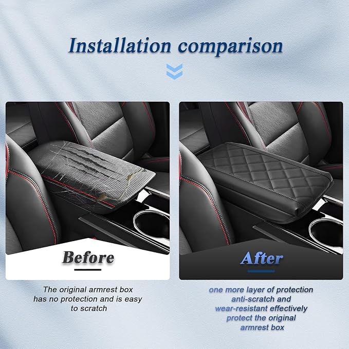 BIBIBO 2025 2026 Chevy Equinox Center Console Cover for 2025-2026 Chevy Equinox (LT/RS/ACTIV) Arm Rest Cover 2025 Chevrolet Equinox Accessories 2025 2026 Chevy Equinox Armrest Cover
