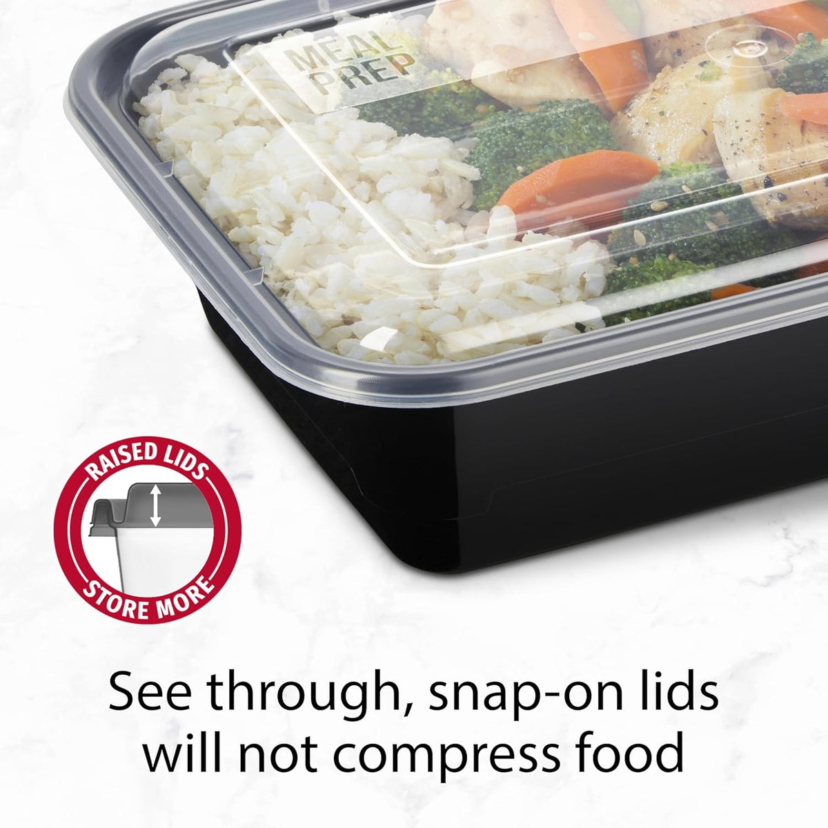 GoodCook Meal Prep Containers, Single