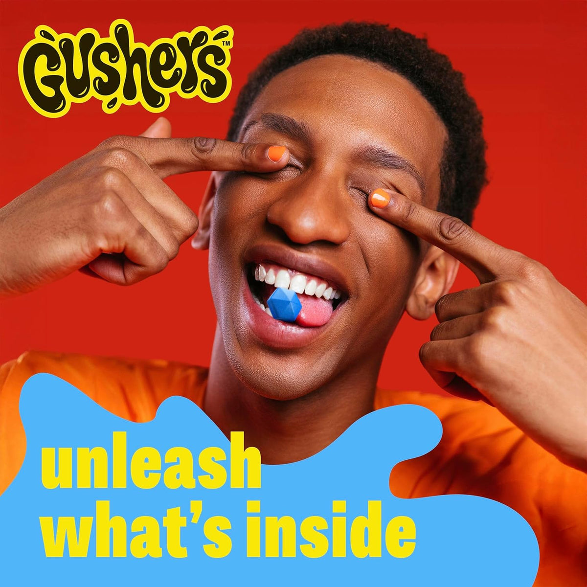 Gushers Fruit Flavored Snacks, Blueberry Grape, Sour Blue Raspberry, 20 Pouches, Family Pack, 16 oz