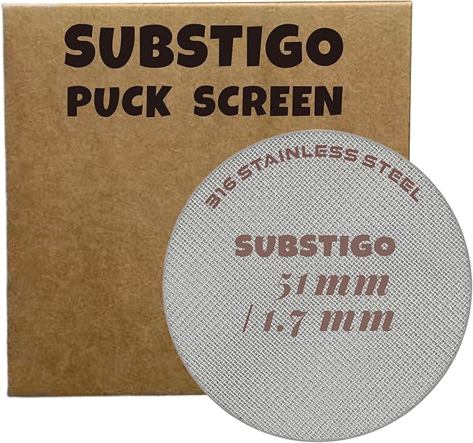 Espresso Puck Screen for Breville Espresso Filter Screen - Lower Shower Screen for Ninja Luxe Espresso Puck Screen 316 Stainless Metal Contact Screen Portafilter Basket Mesh (1, 51mm)