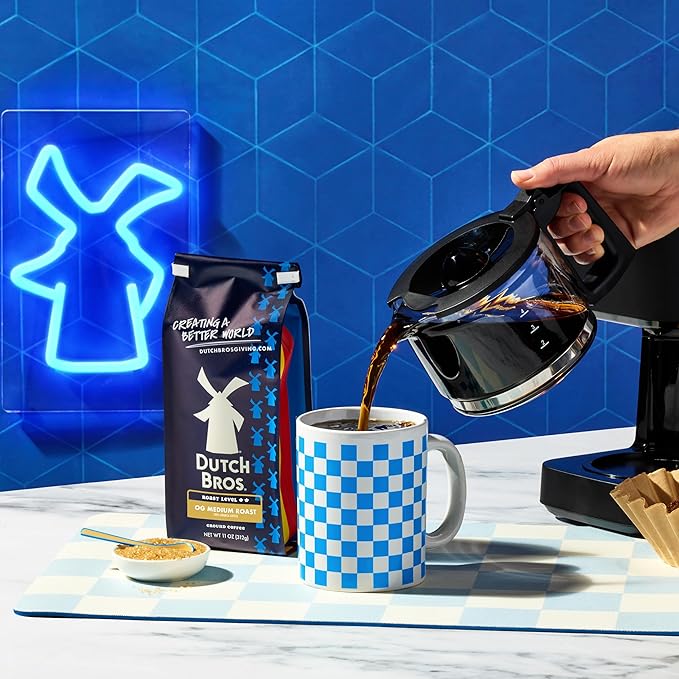 Dutch Bros® OG Medium Roast, Ground Coffee, Bagged 11oz (Pack of 2)