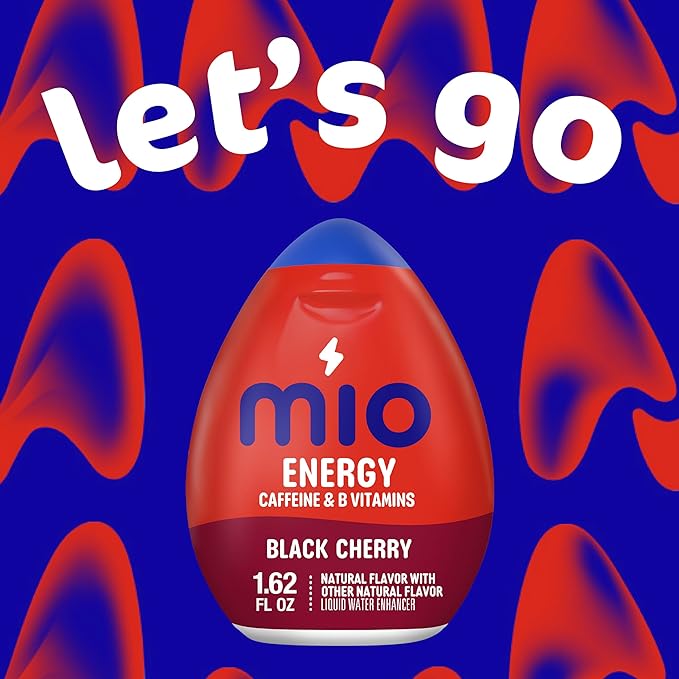 MiO Energy Liquid Water Enhancer, Black Cherry 1.62 oz PACK OF 2