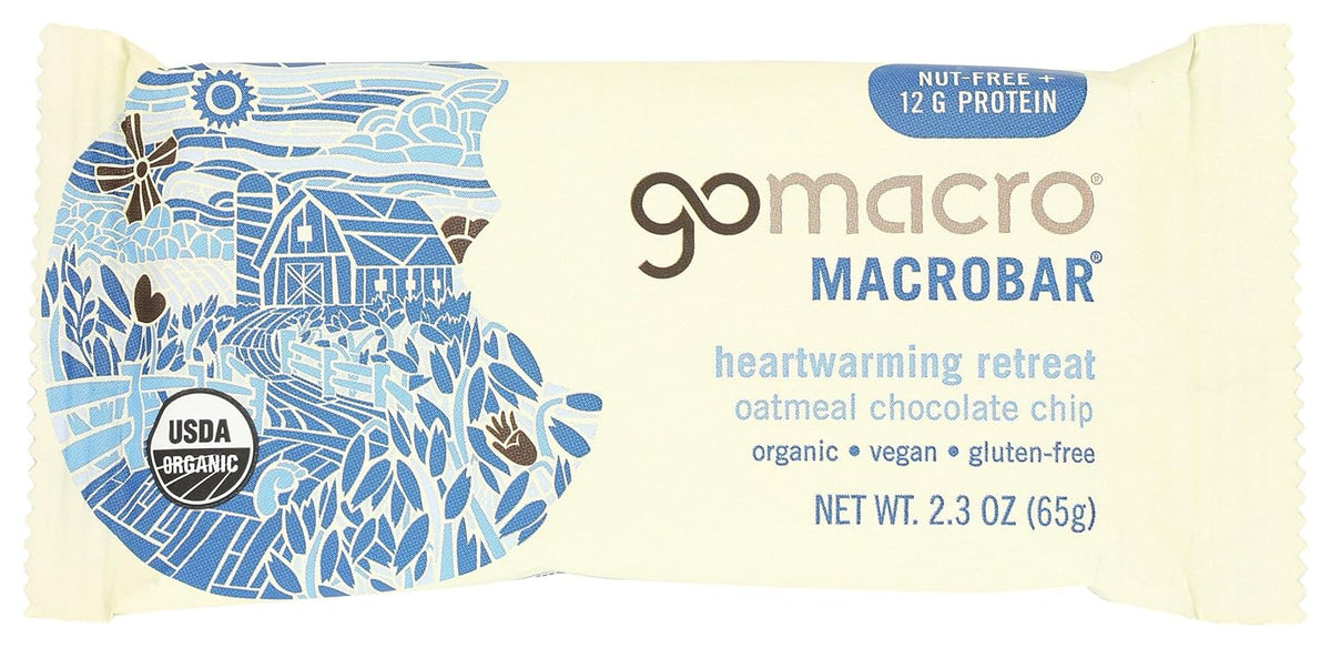 GoMacro Macrobar, Oatmeal Chocolate Chip, 2.3 Ounce