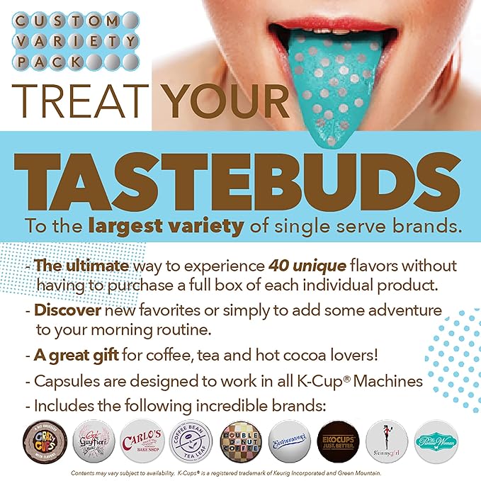 Perfect Samplers Dark Roast Coffee Pod Variety Pack - Pack for Keurig K Cups Coffee Makers, Bold 36 Count