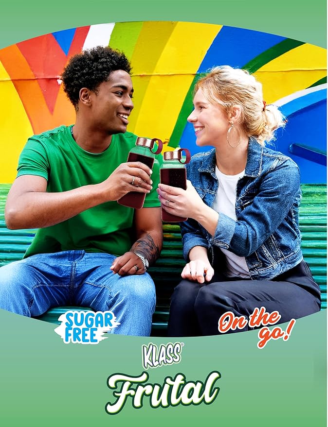 Klass Frutal On-The-Go! | Powdered Drink Mix – Grape Flavor, Sugar Free – 30 Stick Packs