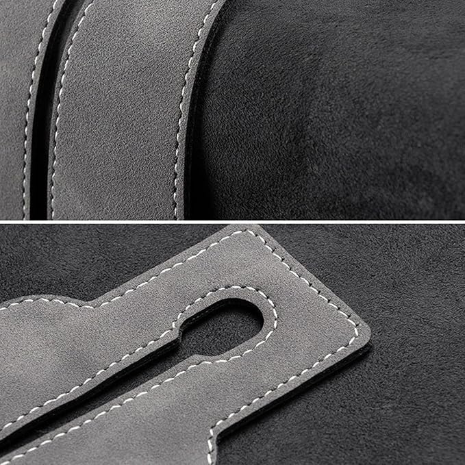 Auto Backseat Hangers, 2 in 1 Car Seat Organizer Hook, PU Leather Vehicle Hooks, Vehicle Backseat Hanger, Multifunctional Car Seat Back Double Hook for Purse Cloth Grocery Bags