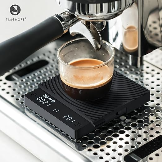 Timemore Basic Mini Coffee Scale, Slim & Lightweight Design, Three Modes | Digital Espresso Scale with Timer for Precision Brewing, Black