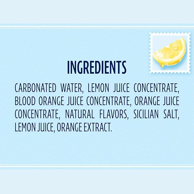 Sanpellegrino Ciao Limoncello Flavored Sparkling Water, Italian Sparkling Water, 24Pk