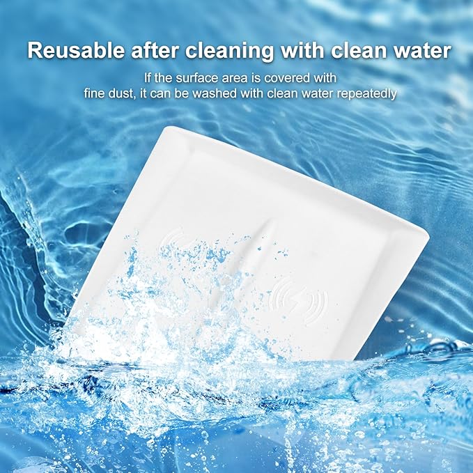 for 2024 Tesla Model 3 2025 Model Y Wireless Charging Anti-Slip Mat Silicone Protective Pad for Tesla Accessories (White)