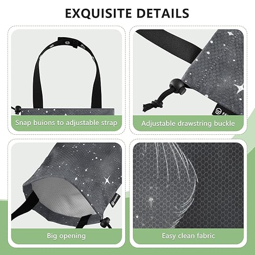 ALAZA Hanging Car Trash Bags Garbage Bag Trash Can for Back Seat Small Black Cat White Cat Washable Storage Bag Retractable 2 Pack