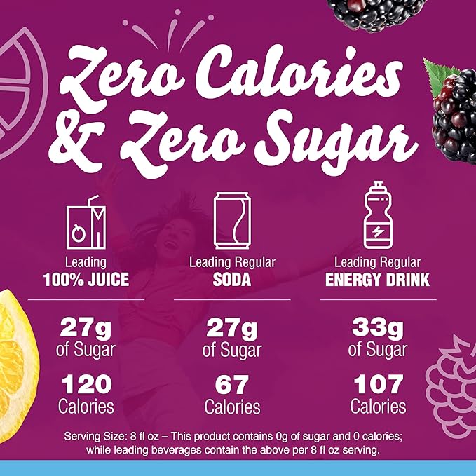 Crystal Light Liquid Blackberry Lemonade Water Enhancer, 1.62 OZ (Pack of 12)
