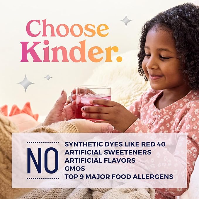 Kinderlyte Electrolyte Powder for Kids and Adults - Variety Pack Drink Mix Hydration Packets 28 Count, No Artificial Sweeteners or Flavors, No Synthetic Dyes, Vegan, Non-GMO, Gluten-Free