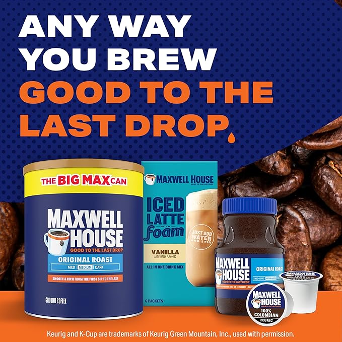 Maxwell House Original Roast Ground Coffee, 33.1 oz Canister