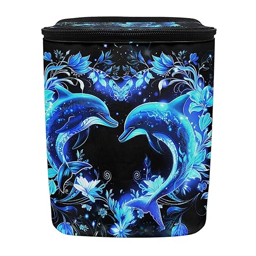 Blue Dolphin Car Trash Can Easy Installation Vehicle Trash Can for SUV Truck Van Leak Proof Vehicle Trash Can Hanging Car Interior Accessory Fit Most Cars, Trucks, SUVS, or Vans
