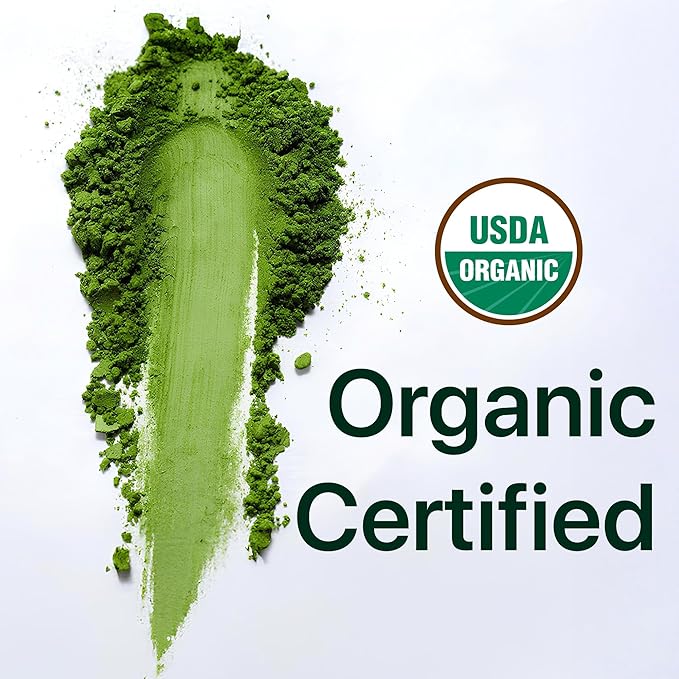 ONE WITH TEA Ceremonial Matcha Powder USDA Organic 2oz – Authentic Japanese Green Tea, Made in Japan | Perfect for Matcha Latte, Smoothies, Hot & Iced Drinks
