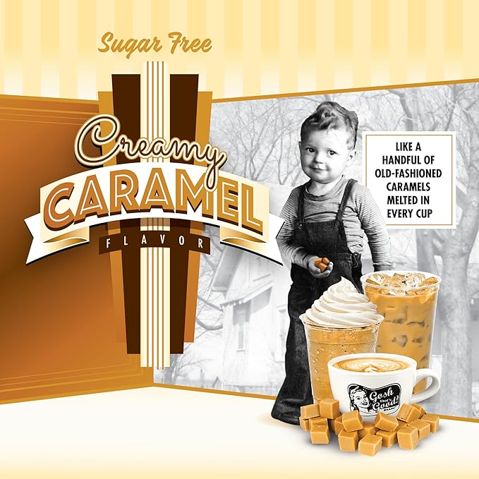 Gosh That’s Good! Creamy Caramel Flavor – 2 lb – Low-Calorie, Lactose-Free