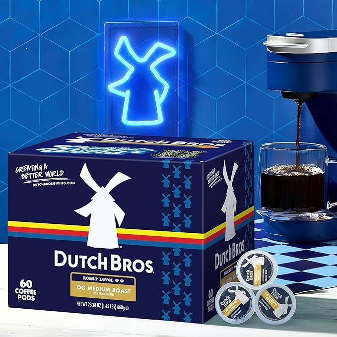 Dutch Bros® OG Medium Roast, 60 Count, Medium Roast, Single Serve Coffee Pods for Keurig K-Cup Brewers