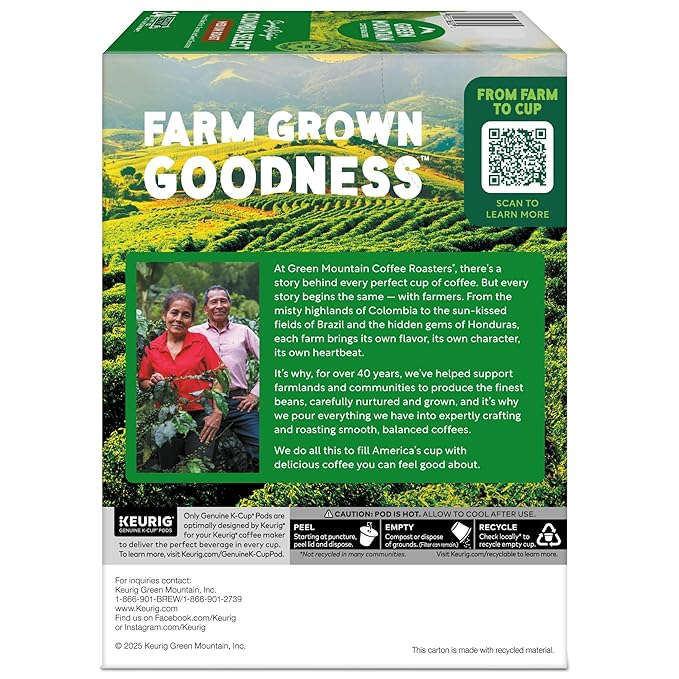 Green Mountain Coffee Roasters Colombia Select Coffee, Keurig Single-Serve K-Cup Pods, Medium Roast Coffee, 96 Count