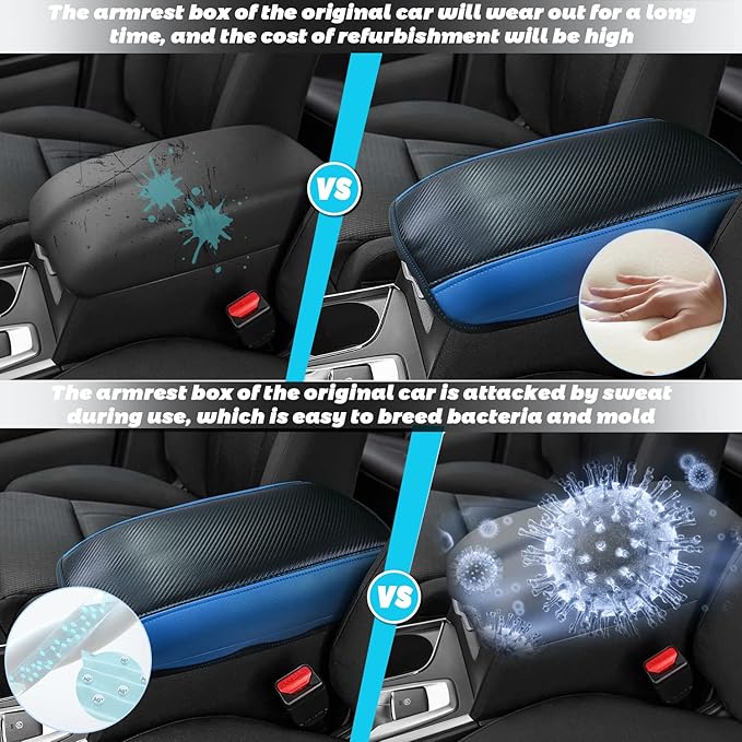 SHAOHAO for 2024 2025 Subaru Ascent Car Armrest Cover for 2019-2023 2024 2025 Subaru Ascent Accessories Center Console Cover Ascent 2023 2024 2025 Arm Rest Console Lid Protector Cushion Cover Pad