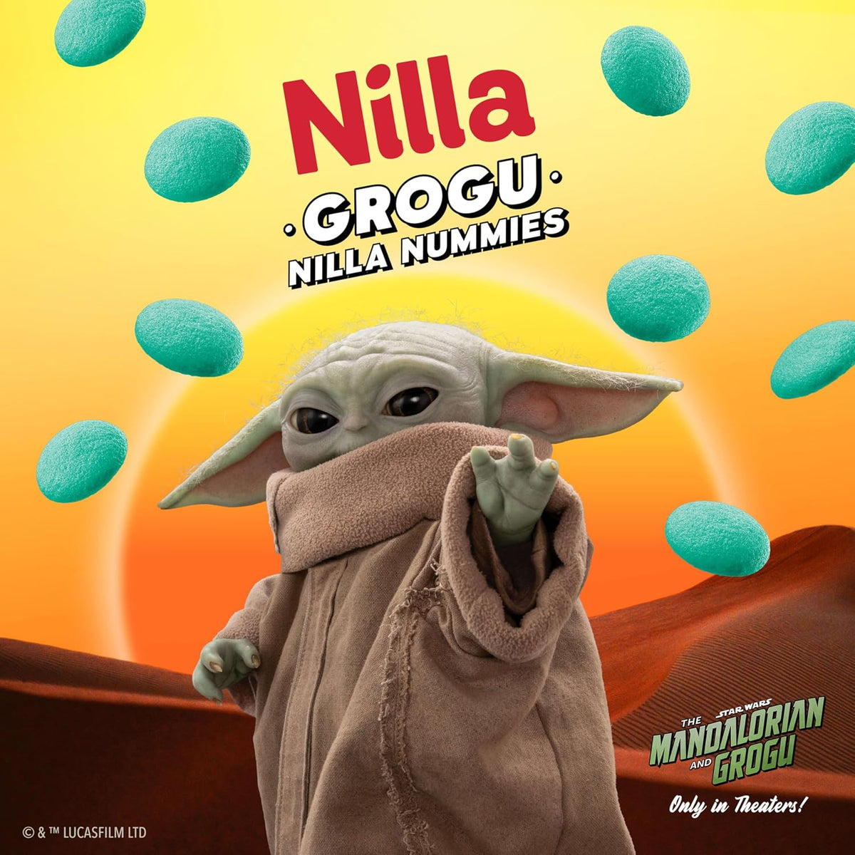 NILLA Wafers Grogu NILLA Nummies, Vanilla Wafer Cookies, Limited Edition, 11 oz