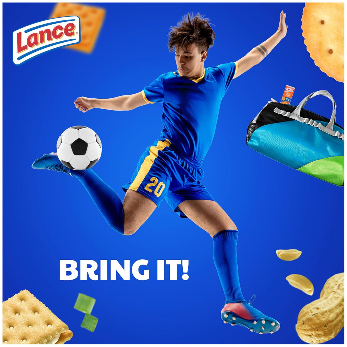Lance Sandwich Crackers Variety Pack, 3 Flavors, 20 Individually Wrapped Packs, 6 Sandwiches Each