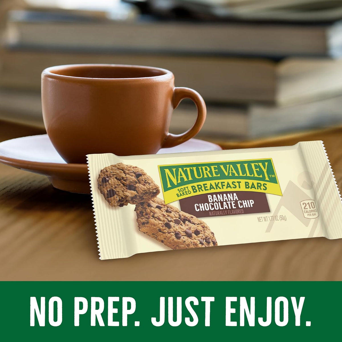 Nature Valley Soft Baked Breakfast Bars, Banana Chocolate Chip, Morning Snacks, 5 Bars, 8.85 oz