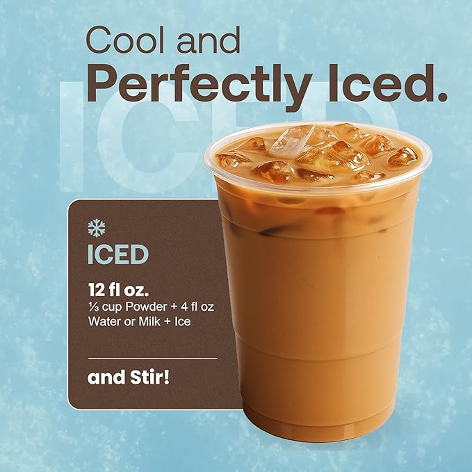 Dr. Smoothie Café Essentials Classic Latte – No Artificial Colors, Flavors, Sweeteners – Shelf Stable – 155mg of Caffeine per Serving – Great for Hot, Iced, & Frozen Frappes (3.5 lb Bag, 26 Servings)