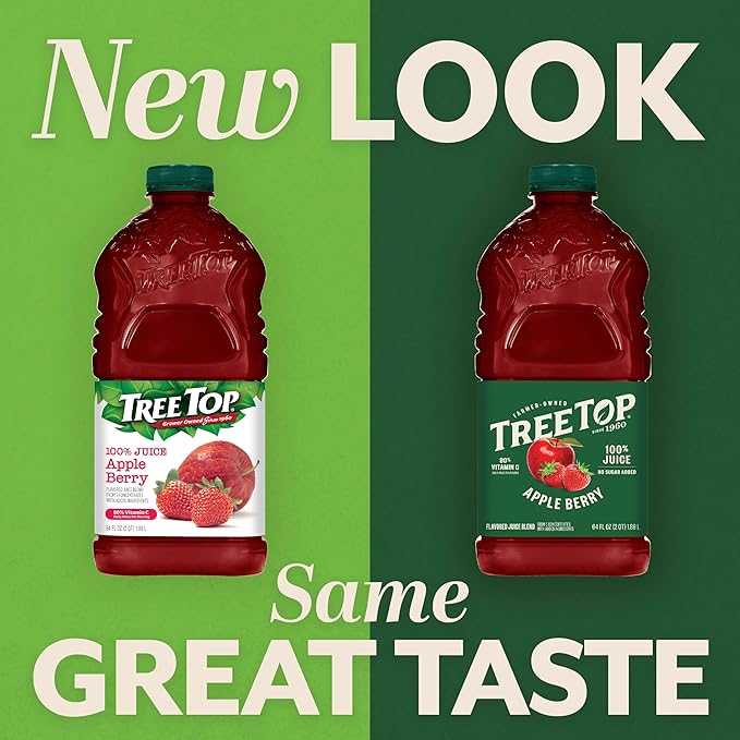 Tree Top Apple Berry Juice, 64 Fl Oz (Pack of 1)