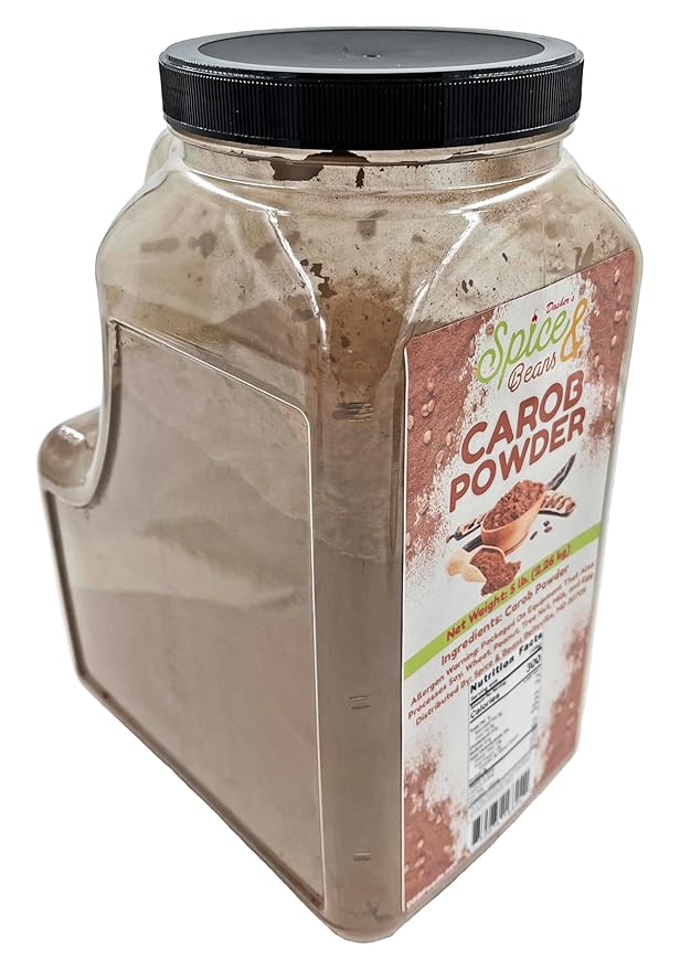 Carob Powder | Chocolate Substitute | By Dasher's Spice & Beans | 5 lb. Container