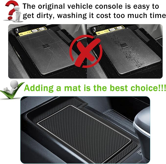 Wireless Charging Mat for 2025 2026 Toyota Camry Accessories Silicone Protective Pad Anti-Slip Center Console Phone Charger Pad Liners Anti-Scratch Heat Insulation Interior Decoration, Gray
