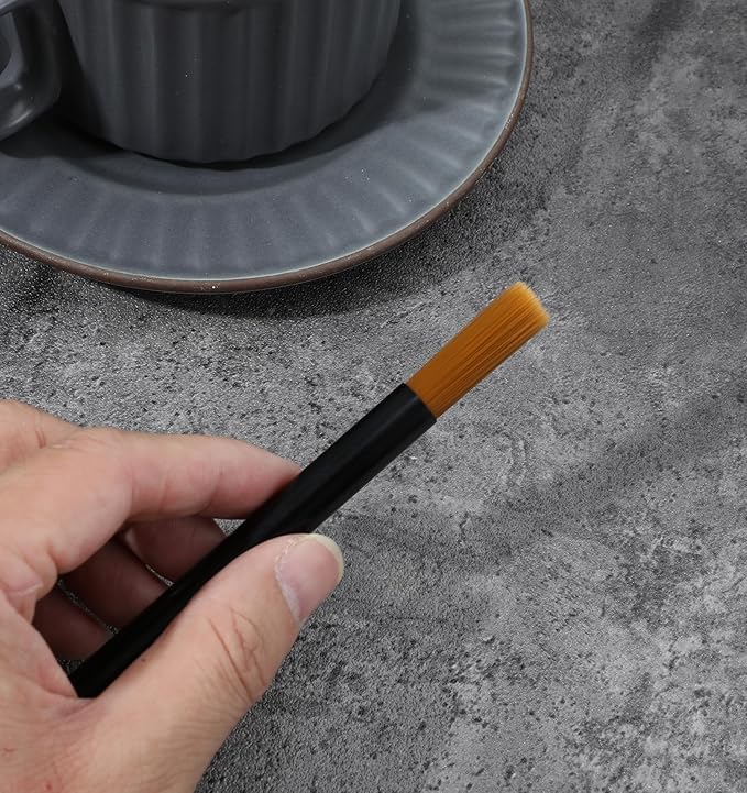 Espresso Brush, Coffee Brush Barista Accessories for Bean Grain, Durable Stainless Steel Handle & Soft Bristles