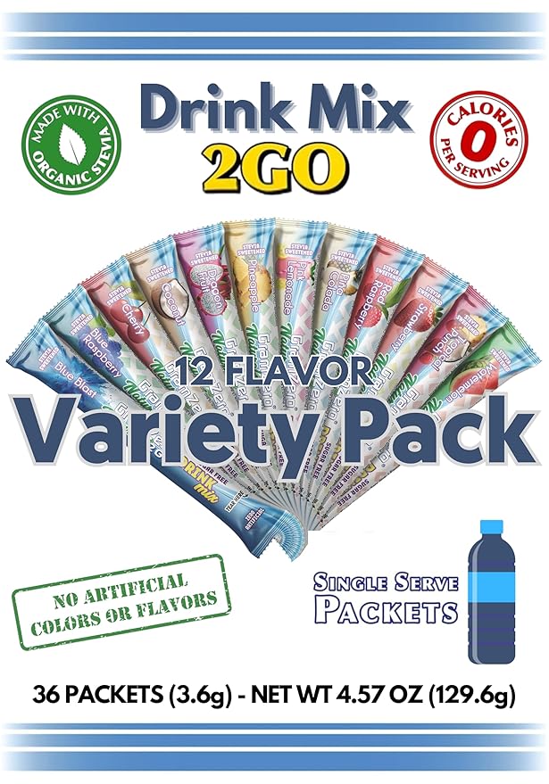 Drink Mix - 2GO (All NATURAL Variety - 12 Flavor)