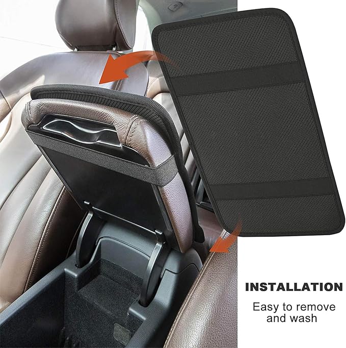 Custom Football Car Armrest Covers Universal Auto Center Console Pad Car handrail Box Cushion Personalized Add Name & Number Fans Gift Fit Suit for SUV Truck Sedan Van