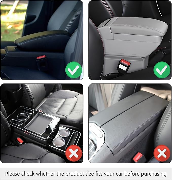 Car Center Console Cover for Hummer H2 2003-2009, Car Armrest Cover Cushion Arm Rest Cover Auto Interior Arm Rest Seat Box Pad Accessories,Pink