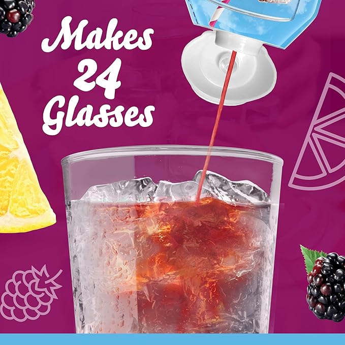 Crystal Light Liquid Blackberry Lemonade Water Enhancer, 1.62 OZ (Pack of 12)