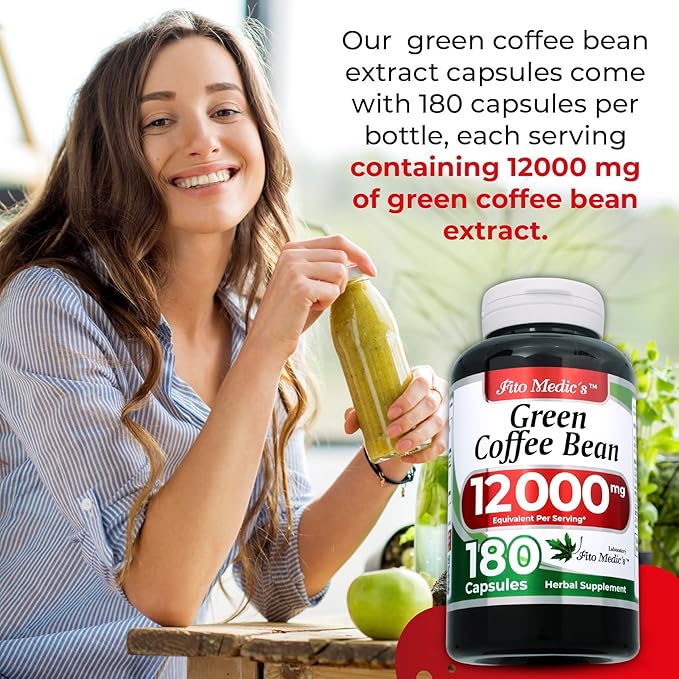 FITO MEDIC'S Lab | Green Coffee Bean Extract | Green Coffee Beans | 180 Capsules